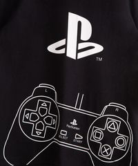 Pijama-Infantil-de-Algodao-PlayStation-Manga-Curta-Preto-1000667-Preto_2
