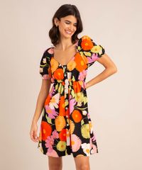 vestido-curto-estampado-floral-manga-bufante-decote-princesa-com-botoes-preto-1002040-Preto_1
