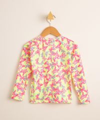 Blusa-de-Praia-Infantil-Estampada-Borboletas-Manga-Longa-com-Protecao-UV50--Amarela-9998498-Amarelo_3