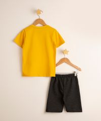 Conjunto-Infantil-de-Camiseta-Bob-Esponja-Amarela---Bermuda--Cinza-Mescla-Escuro-9994541-Cinza_Mescla_Escuro_2