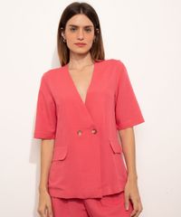 Blazer-Manga-Curta-Decote-V-com-Bolsos-Mindset-rosa-1010250-Rosa_4