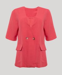 Blazer-Manga-Curta-Decote-V-com-Bolsos-Mindset-rosa-1010250-Rosa_7