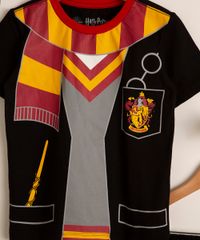 Pijama-Infantil-de-Algodao-Uniforme-Grifinoria-Harry-Potter-Manga-Curta--Preto-1000632-Preto_3