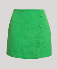 Saia-Curta-de-Linho-Transpassada-com-Botoes-Mindset-verde-1010255-Verde_5