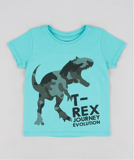 Camiseta-Infantil-Dinossauro-Manga-Curta-Gola-Careca-Verde-9296480-Verde_1