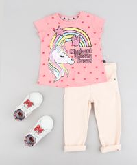 Blusa-Infantil--Minnie-and-Unicorns-Forever--com-Glitter-Manga-Curta-Decote-Redondo-Rosa-9298898-Rosa_3