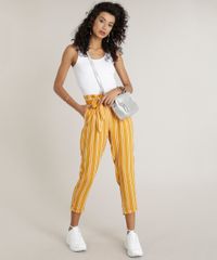Calca-Feminina-Clochard-Listrada-com-Faixa-de-Amarrar-Mostarda-9234361-Mostarda_3