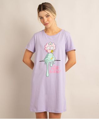 camisola-manga-curta-de-algodao-maggie-simpson-lilas-9995947-Lilas_1