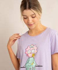 camisola-manga-curta-de-algodao-maggie-simpson-lilas-9995947-Lilas_4