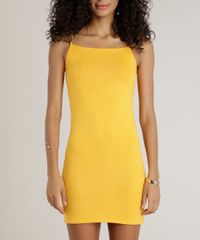 Vestido-Feminino-Basico-Curto-Alca-Fina-Decote-Redondo-Mostarda-9241375-Mostarda_4