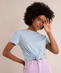 Camiseta-de-Algodao-Basica-com-No-Manga-Curta-Decote-Redondo--azul-claro-1-9883921-Azul_Claro_1_1
