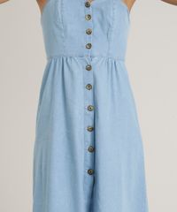 Vestido-Jeans-Feminino--Midi-com-Botoes-Alcas-Finas-Azul-Claro-9269749-Azul_Claro_4