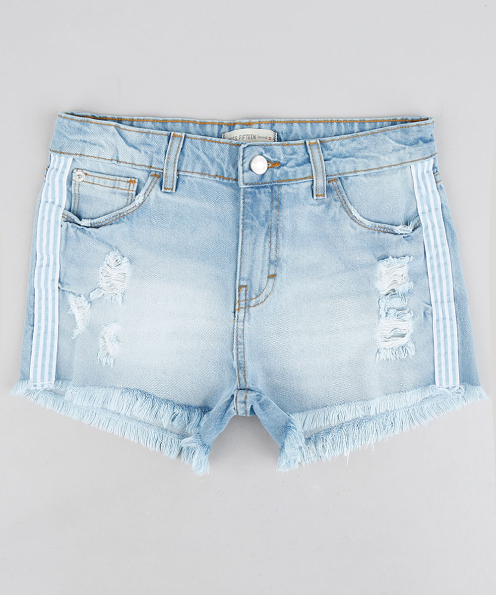 short jeans tamanho 12
