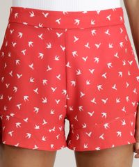 Short-Feminino-Estampado-de-Passaros-com-Babado-Vermelho-9299244-Vermelho_4