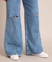 Calca-Wide-Jeans-com-Rasgos-Cintura-Baixa-Azul-Medio-1006877-Azul_Medio_5