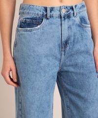 Calca-Wide-Jeans-com-Rasgos-Cintura-Baixa-Azul-Medio-1006877-Azul_Medio_6