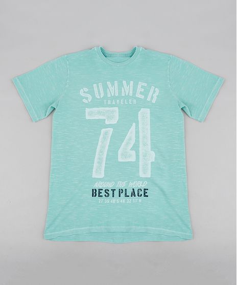 Camiseta-Infantil--Summer-Traveler--Manga-Curta-Gola-Careca-Verde-Claro-9233506-Verde_Claro_1