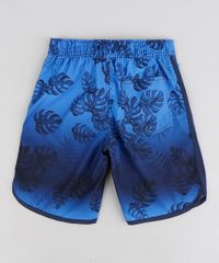 Bermuda-Surf-Infantil-com-Cordao-Estampada-de-Folhagem-Azul-Marinho-9193710-Azul_Marinho_2