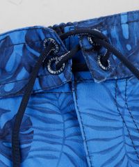 Bermuda-Surf-Infantil-com-Cordao-Estampada-de-Folhagem-Azul-Marinho-9193710-Azul_Marinho_4