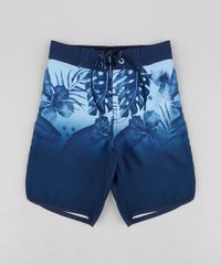 Bermuda-Surf-Infantil-com-Cordao-Estampada-de-Folhagem-Azul-Marinho-9204098-Azul_Marinho_1