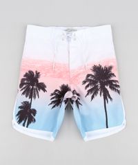 Bermuda-Surf-Infantil-com-Cordao-Estampado-de-Coqueiros-Branco-9193723-Branco_1