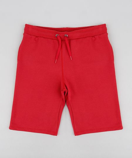 Bermuda Infantil Básica em Moletom Vermelha é ruim? Bermuda Infantil Básica em Moletom Vermelha é boa?