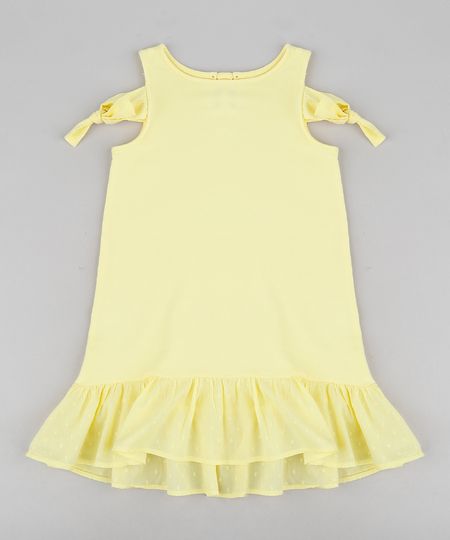 Vestido-Infantil-em-Moletom-com-No-e-Babado-Decote-Redondo-Amarelo-9212909-Amarelo_1