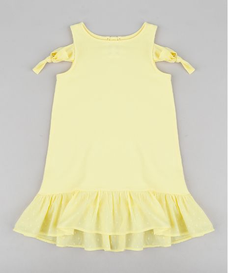 Vestido-Infantil-em-Moletom-com-No-e-Babado-Decote-Redondo-Amarelo-9212909-Amarelo_1