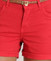 Short-de-Sarja-Feminino-Reto-com-Cinto-Trancado-Vermelho-9299954-Vermelho_4