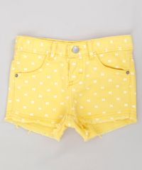 Short-Color-Infantil-Estampado-de-Lacos-com-Barra-Desfiada-Amarelo-9245812-Amarelo_1