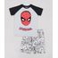 Pijama-Infantil-Homem-Aranha-Raglan-Manga-Curta-Cinza-Mescla-9224217-Cinza_Mescla_1