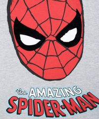 Pijama-Infantil-Homem-Aranha-Raglan-Manga-Curta-Cinza-Mescla-9224217-Cinza_Mescla_4