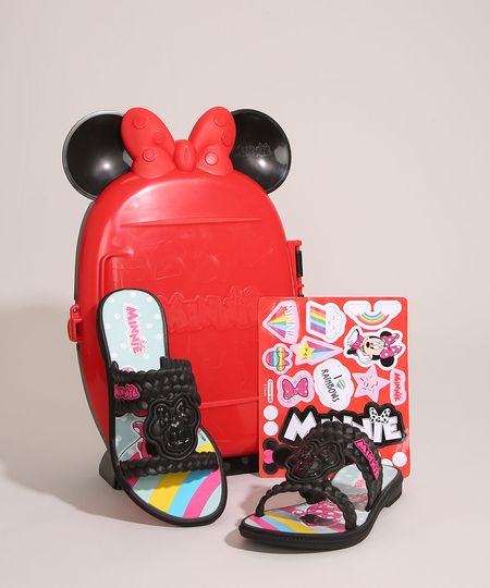 Rasteirinha-Infantil-Minnie---Brinde-Grendene-Preto-1006003-Preto_1