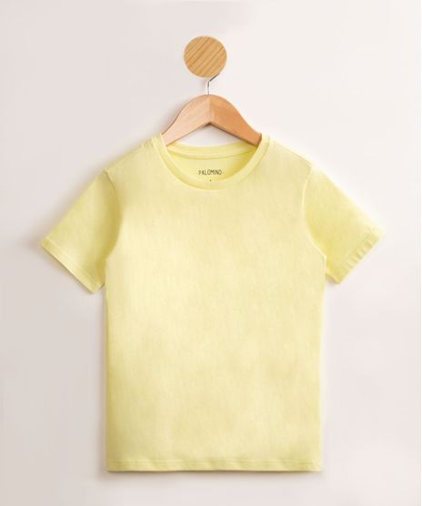 Camiseta-Infantil-de-Algodao-Basica-Manga-Curta-Amarelo-Claro-9976961-Amarelo_Claro_1