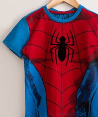 Pijama-Infantil-de-Algodao-Homem-Aranha--Manga-Curta-Vermelho-1000768-Vermelho_3
