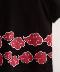 Camisa Akatsuki Infantil Manga Curta Naruto