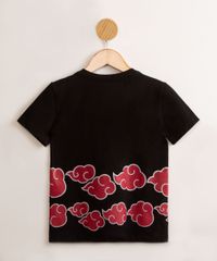 Camisa Akatsuki Infantil Manga Curta Naruto
