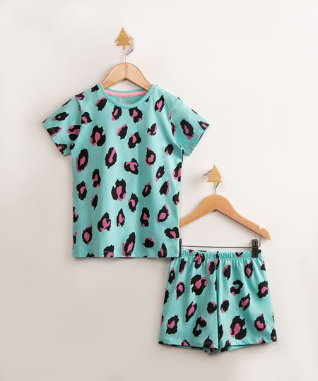pijama-infantil-manga-curta-de-algodao-estampado-animal-print-onca-verde-agua-1000774-Verde_Agua_1