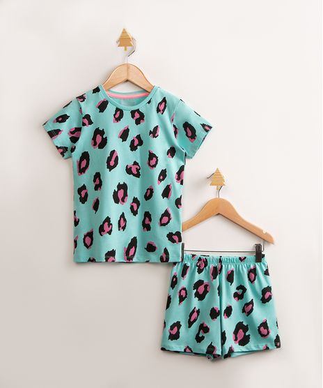 pijama-infantil-manga-curta-de-algodao-estampado-animal-print-onca-verde-agua-1000774-Verde_Agua_1