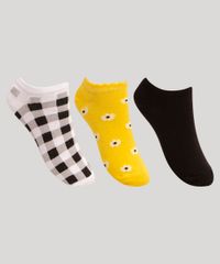 kit-de-3-meais-cano-baixo-estampada-xadrez-vichy-e-margaridas-Multicor-9993536-Multicor_1 kit-de-3-meais-cano-baixo-estampada-xadrez-vichy-e-margaridas-Multicor-9993536-Multicor_1