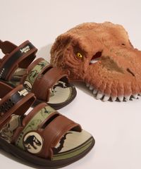 Sandalia-Papete-Infantil-Jurassic-World-Vem-com-Mascara-de-Dinossauro-Grendene-Marrom-9999002-Marrom_1