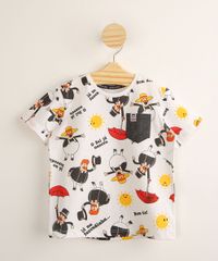 Camiseta-Infantil-de-Algodao-Estampada-Mundo-Bita-com-Bolso-Manga-Curta-Cinza-Mescla-Claro-1000595-Cinza_Mescla_Claro_1