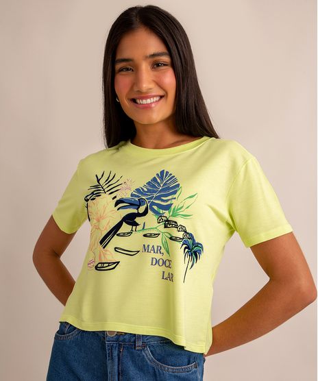 camiseta-cropped-de-viscose--mar-doce-lar--manga-curta-decote-redondo-amarelo-neon-1007483-Amarelo_Neon_1