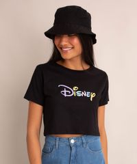 camiseta-cropped--disney--manga-curta-decote-redondo-preta-1007427-Preto_1