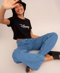 camiseta-cropped--disney--manga-curta-decote-redondo-preta-1007427-Preto_5
