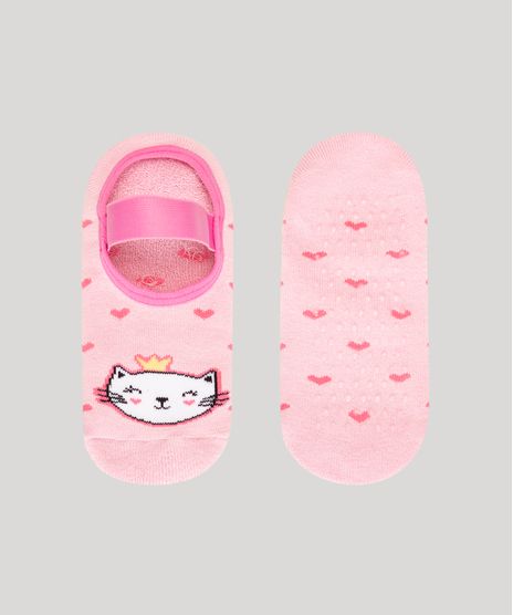 meia-sapatilha-infantil-antiderrapante-estampada-de-gatinho--rosa-claro-1001988-Rosa_Claro_1