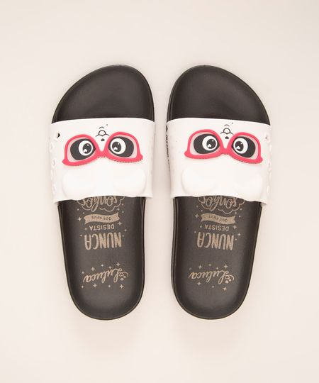 chinelo-slide-infantil-luluca-panda-com-oculos-grendene-preto-1006720-Preto_1