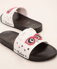 chinelo-slide-infantil-luluca-panda-com-oculos-grendene-preto-1006720-Preto_3