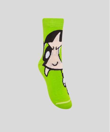 meia-feminina-cano-alto-divertida-docinho-as-meninas-super-poderosas-verde-1004912-Verde_1