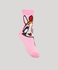 meia-feminina-cano-alto-divertida-florzinha-as-meninas-super-poderosas-rosa-1004910-Rosa_1